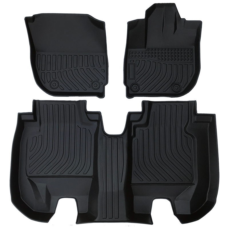 MAX LINER A0244/B0206/D0244 Custom Fit Floor Mats and Cargo Liner Behind 2nd Row Upper Deck Set Black for 2017-2019 Kia Sportage 