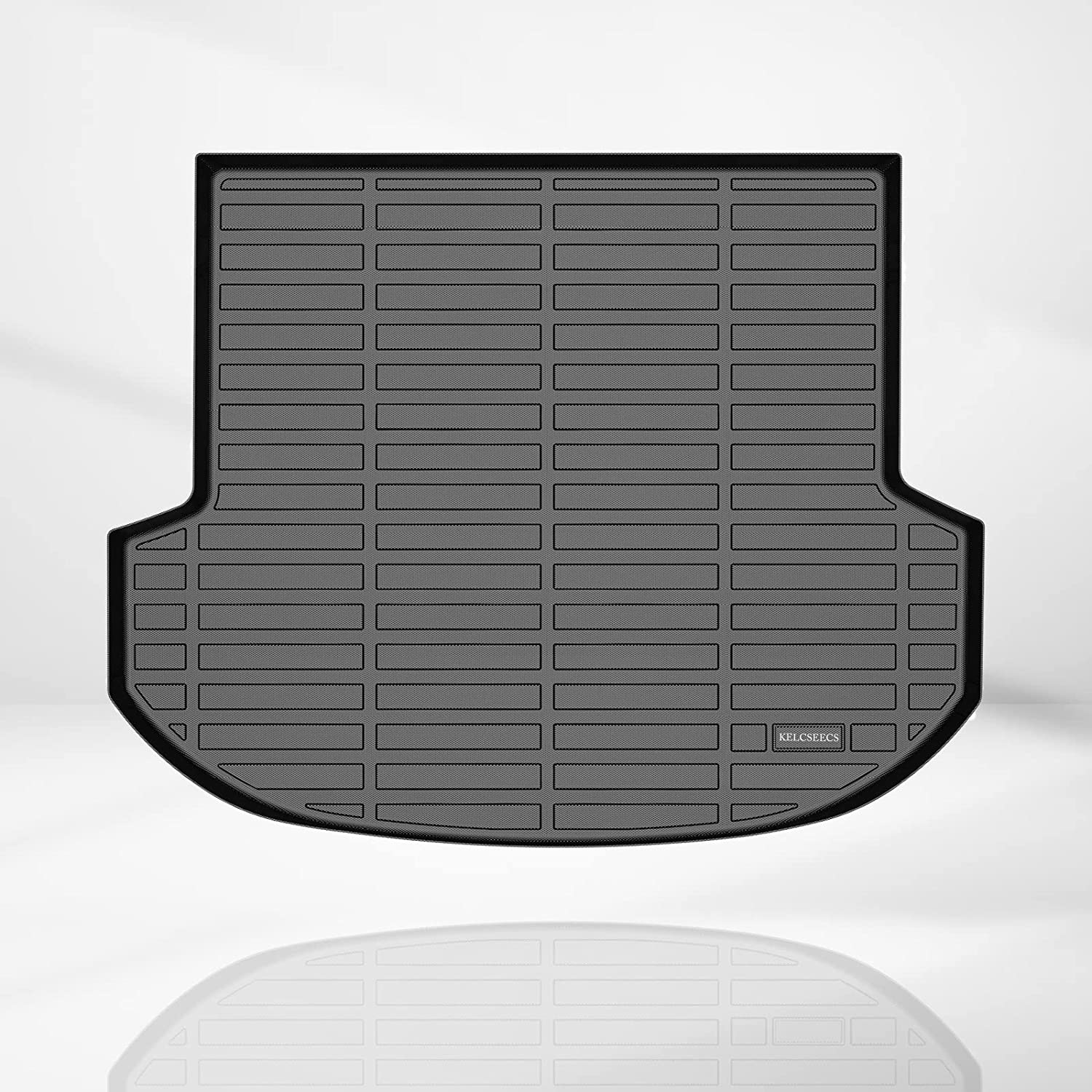 Kelcseecs All Weather 3D Tech Design TPE Car Trunk Mat Cargo Liner For Hyundai Santa Fe Plug-In Hybrid 2022-2023