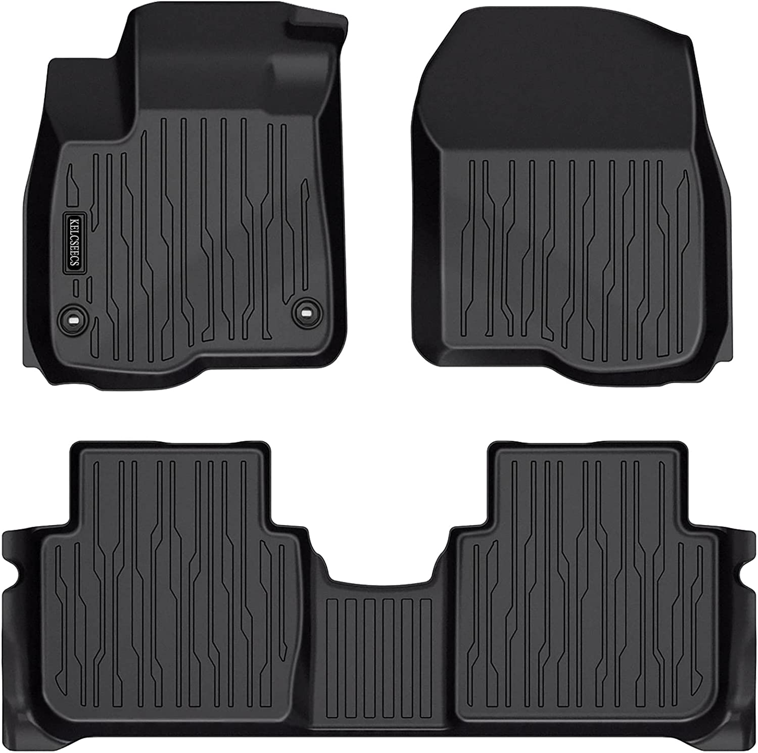 Kelcseecs All Weather 3D Tech Design TPE Car Floor Mats Floor Liners For Honda CR-V Hybrid 2023