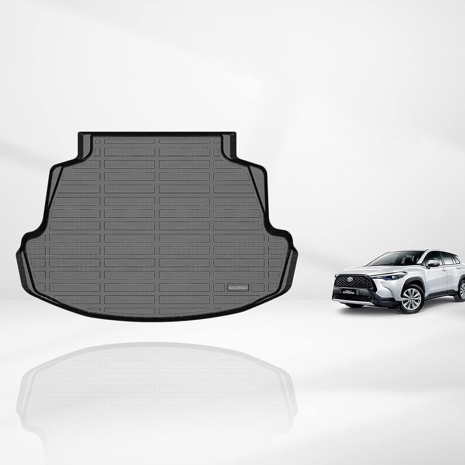 Kelcseecs All Weather 3D Tech Design TPE Car Trunk Mat Cargo Liner For Toyota Corolla 2014-2019