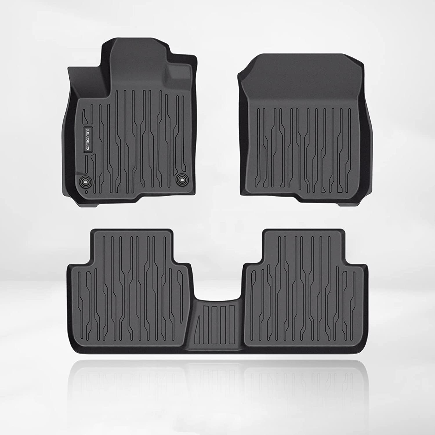 Kelcseecs All Weather 3D Tech Design TPE Car Floor Mats Floor Liners For Honda  HR-V 2023