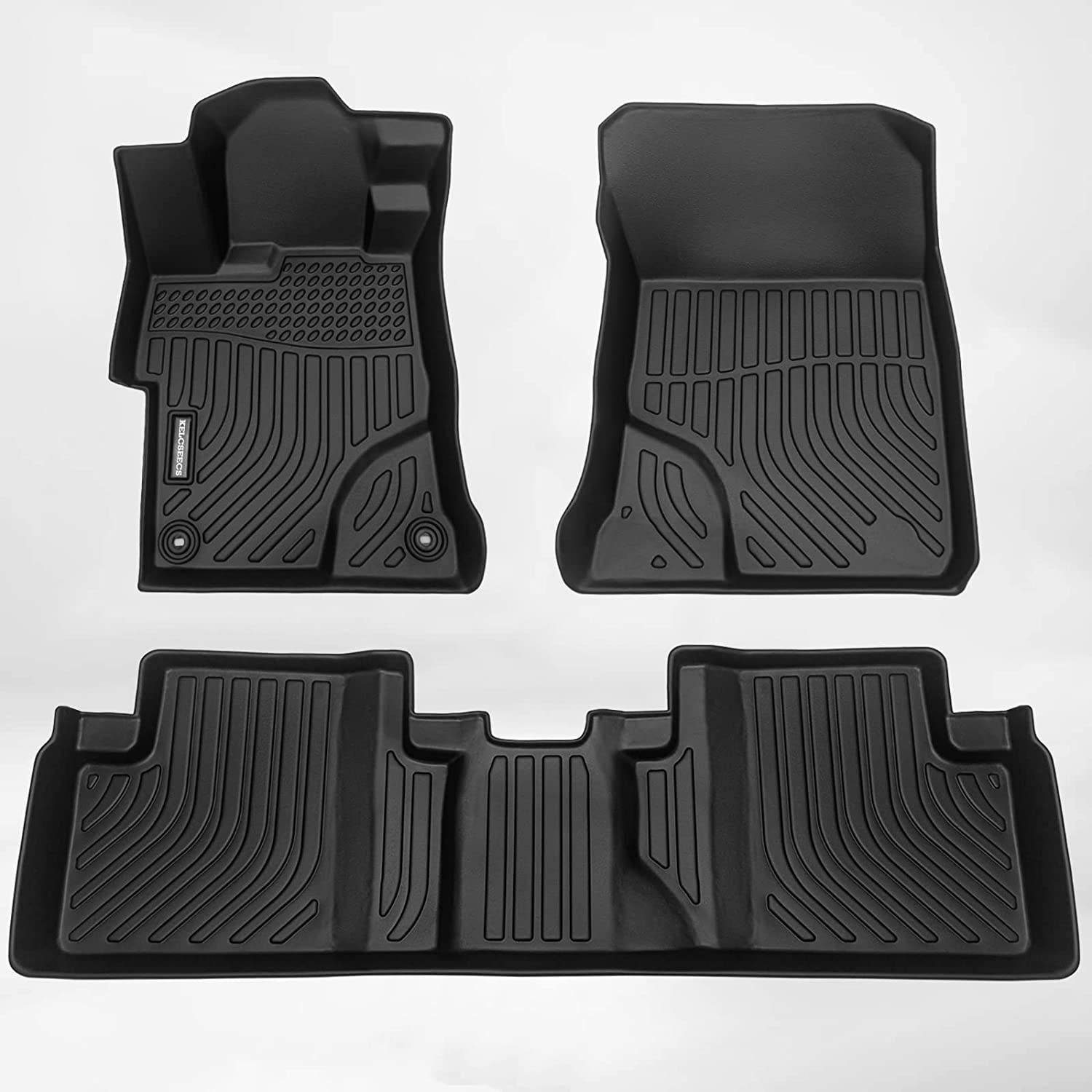 Kelcseecs All Weather 3D Tech Design TPE Car Floor Mats Floor Liners For Honda Civic 2012-2015