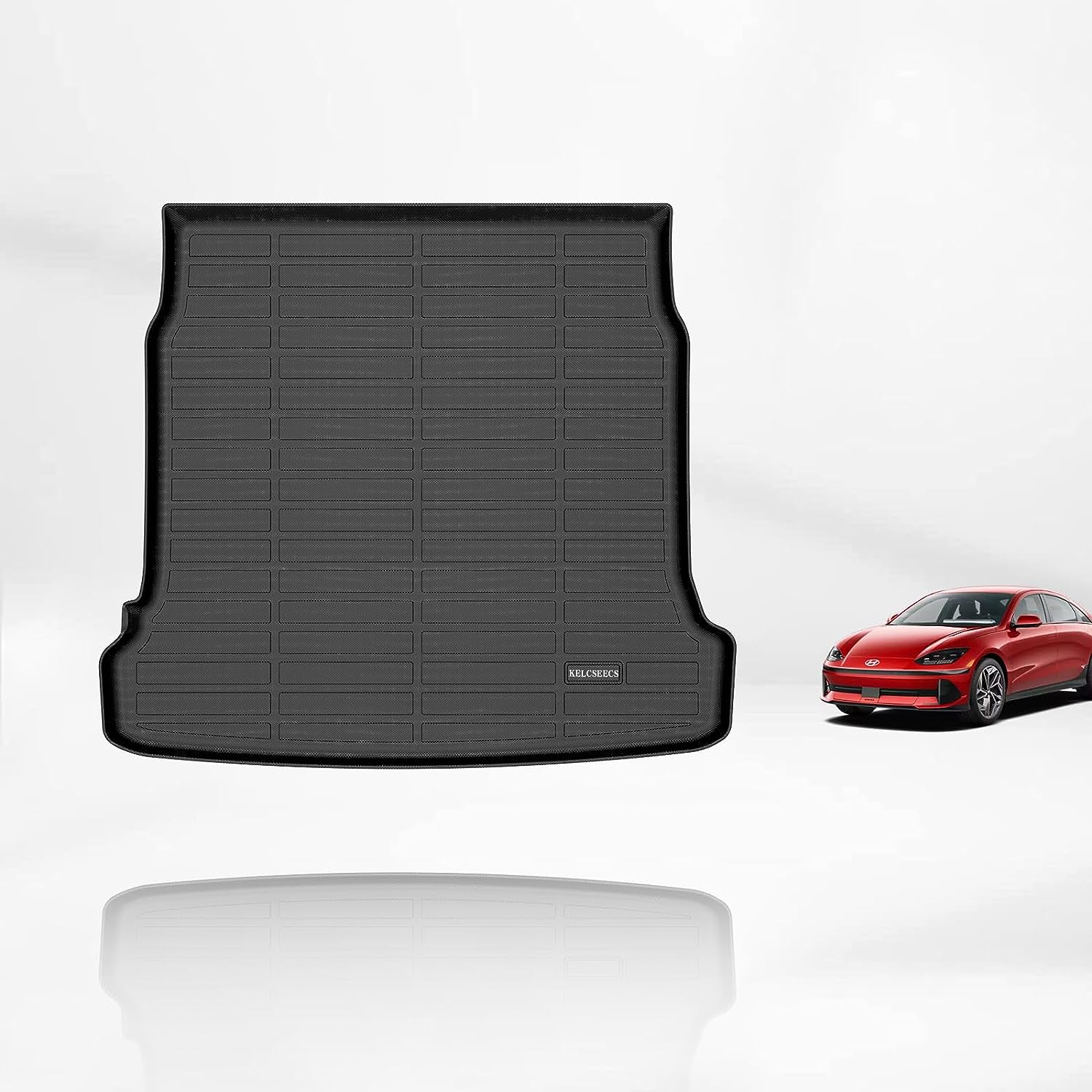 Kelcseecs All Weather 3D Tech Design TPE Car Trunk Mat Cargo Liner For Hyundai Ioniq 6 2023