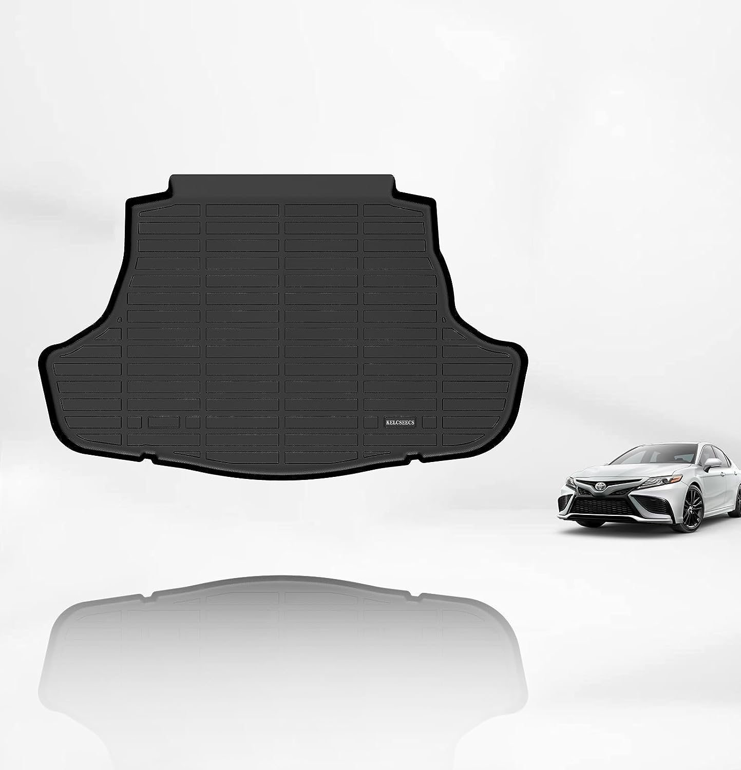 Kelcseecs All Weather 3D Tech Design TPE Car Trunk Mat Cargo Liner For Toyota Camry 2018-2024